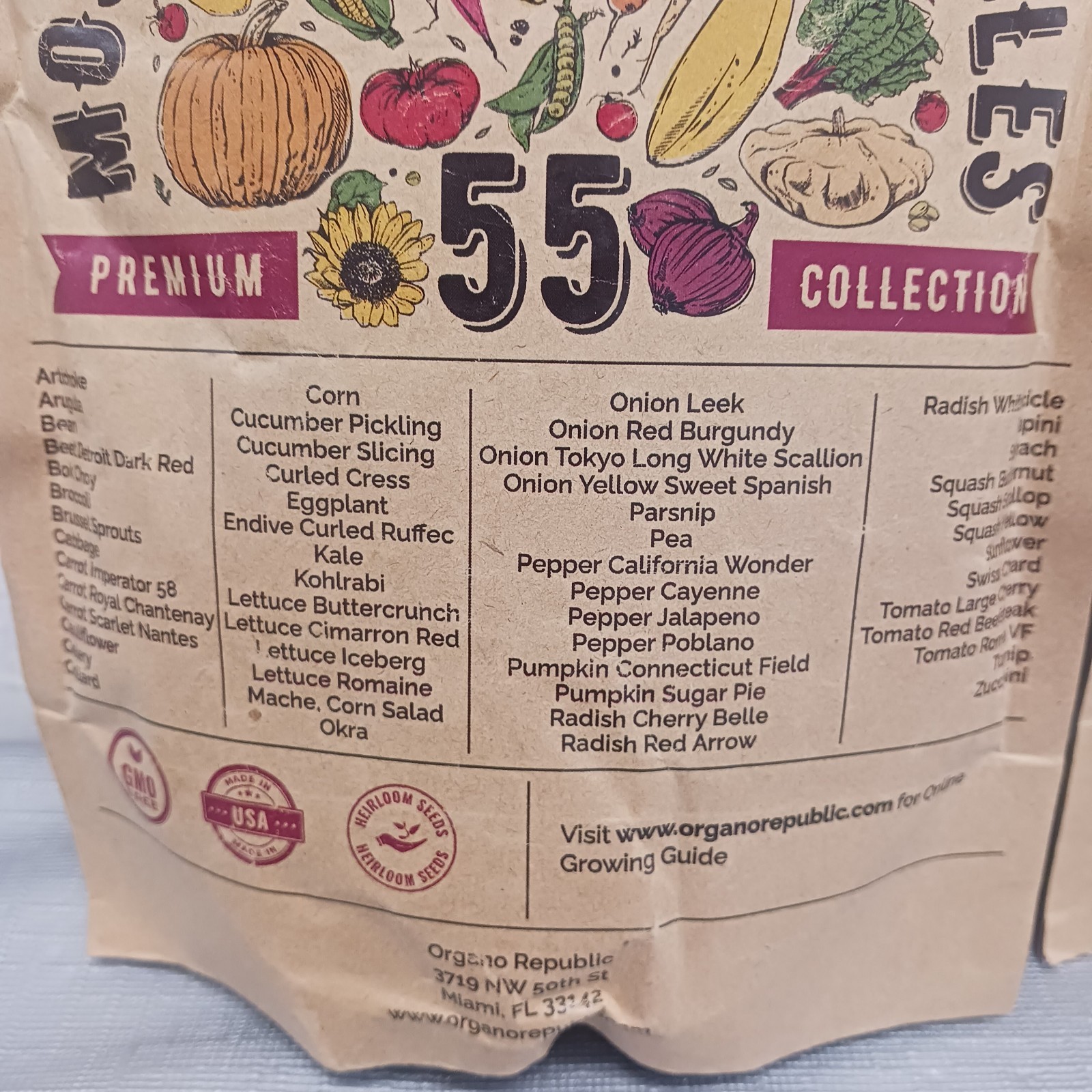 Heirloom Seeds Most Popular Vegetables 55 Varieties.