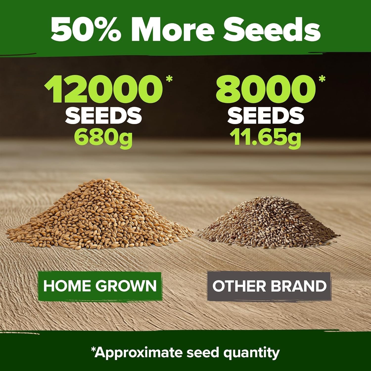 Wheatgrass Seeds Bulk 1.5 lb 12000+ Hard Red Sprouting seed kit