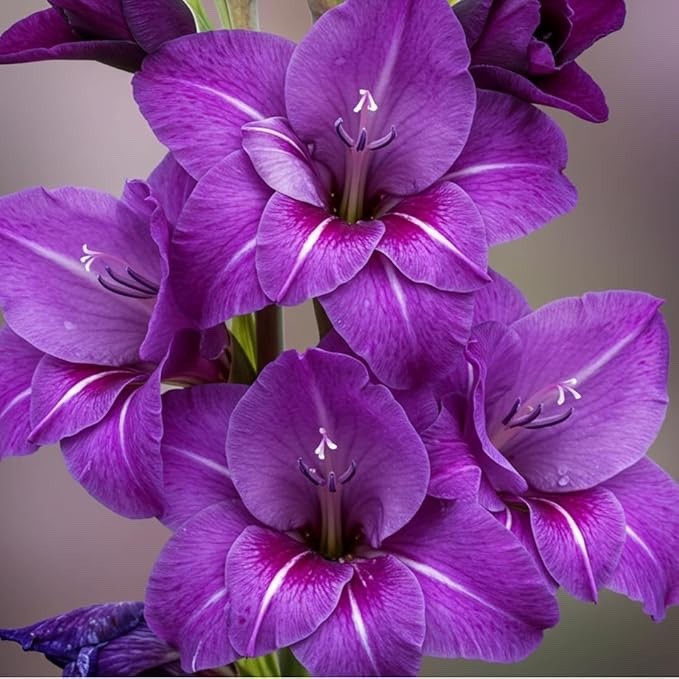 Purple Flora Gladiolus Bulbs to Grow – Sword Lily, Easy to Grow (10 Bulbs)