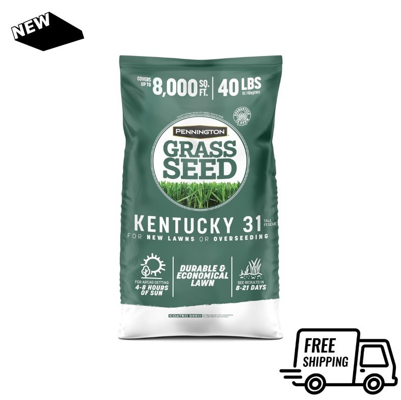 Kentucky 31 Tall Fescue Grass Seed, 40LB Lawn Pack