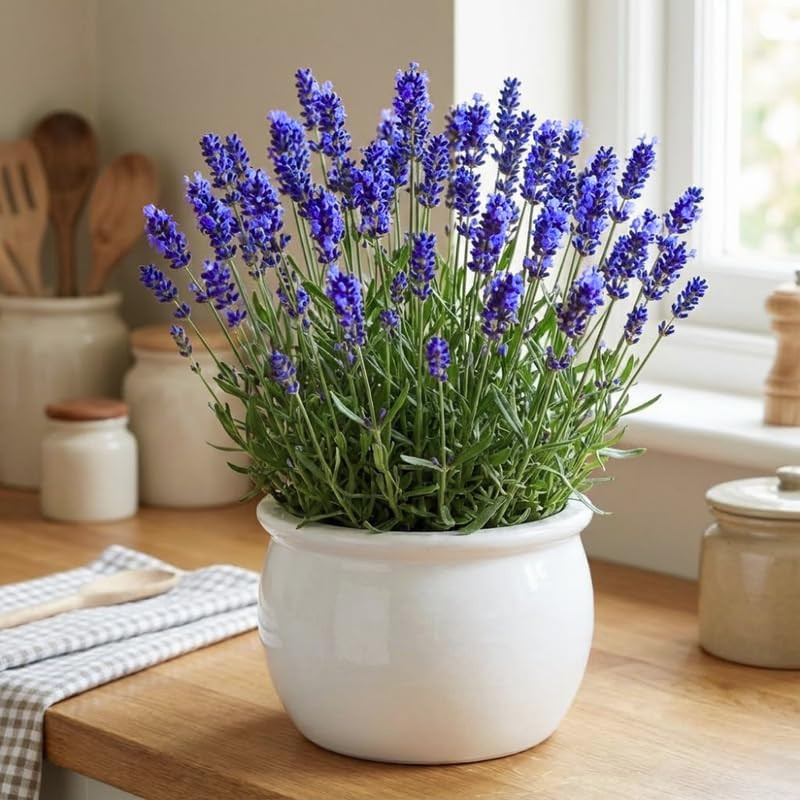 3 Plugs Lavender Plants Live Starter Plants 1-3″ in Tall, Hardy Perennial Lavend