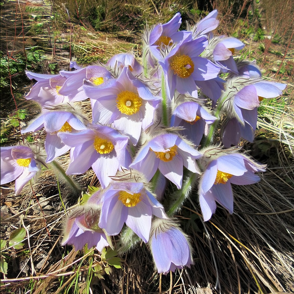 Pasque Flower 20 Seeds | Heirloom Anemone patens wolfgangiana for Gardens