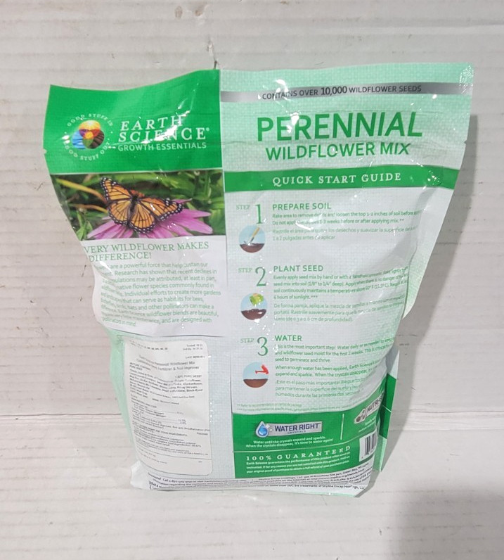 2 lbs. Perennial All-In-One Wildflower Mix with Seed,Plant Food & Soil Condition