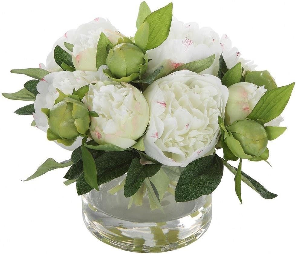 Stunning 7″ Tall Garden Peony Bouquet – Perfect Floral Accent!