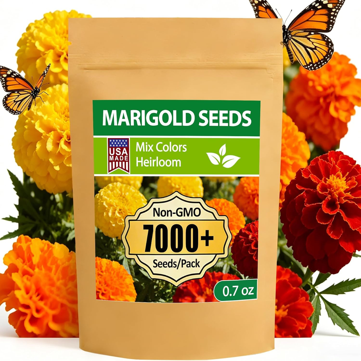 10 Varieties Flower Seeds in Individual Packs, 40000+ Non-Gmo Seeds Planting Ind