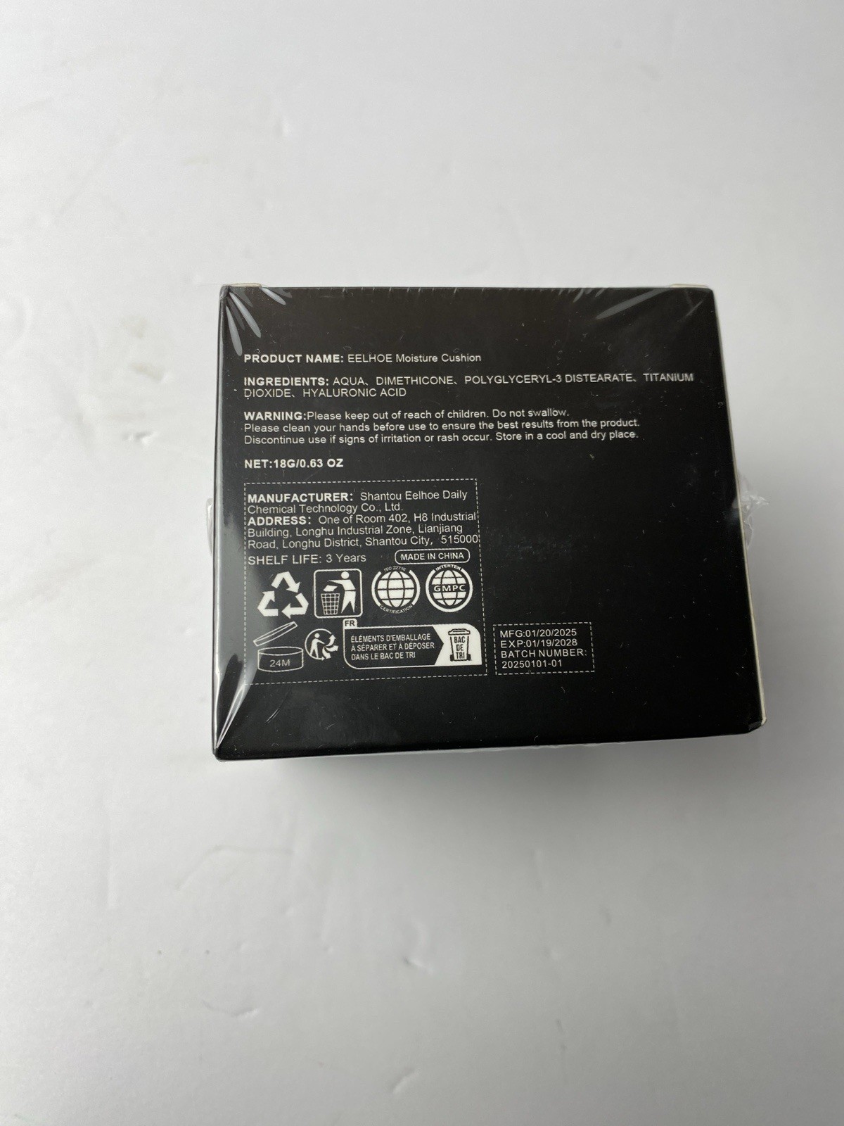 BRAND NEW EELHOE Moisture Cushion Warm Color 0.63oz SEALED