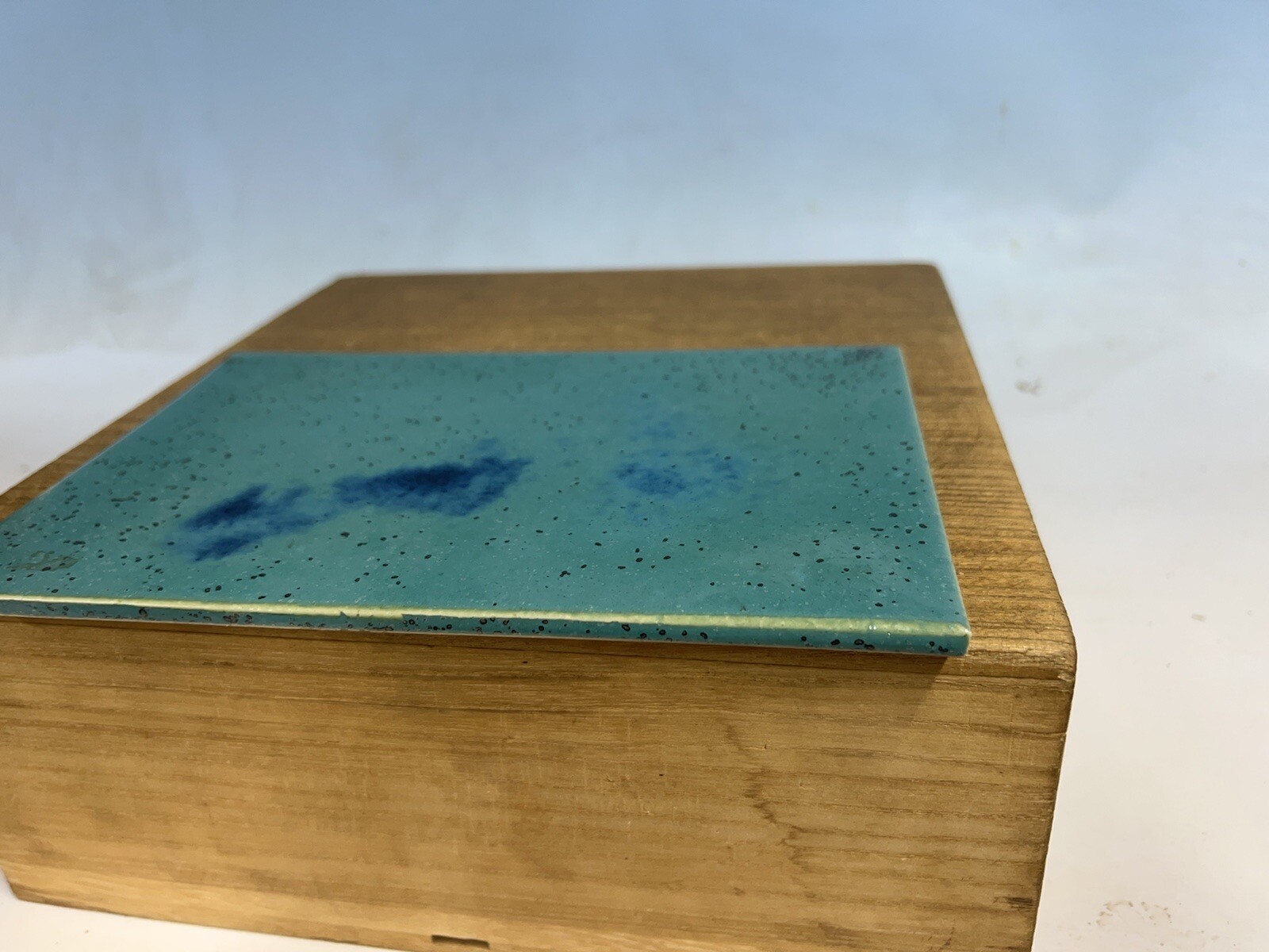 Toban Green And Blue Glazed Shohin Size Tokoname Bonsai Tree Pot Koyo 8 7/8”