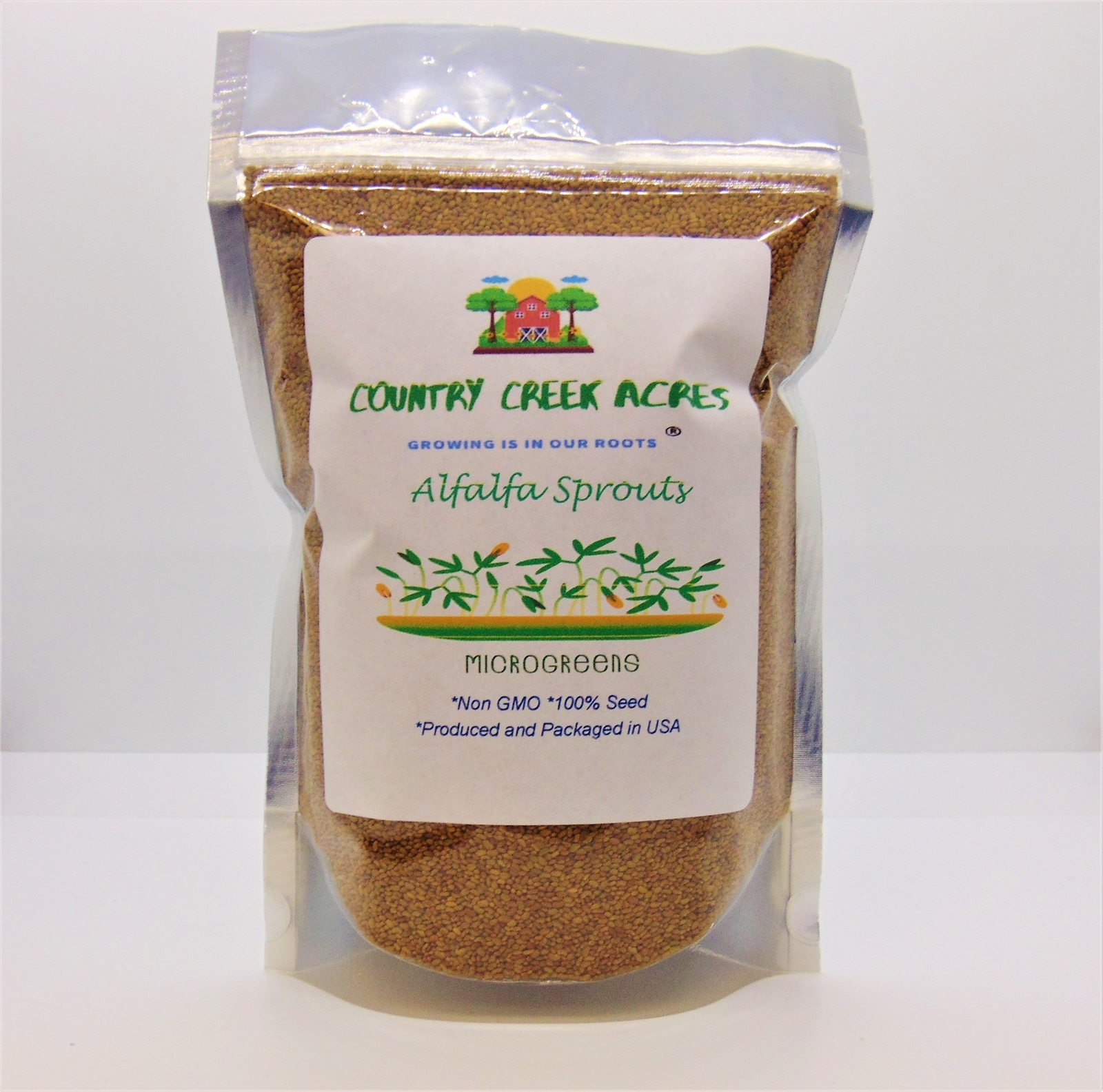 4 oz Alfalfa Seeds, Non-GMO Seed For Sprouting Sprouts Microgreens