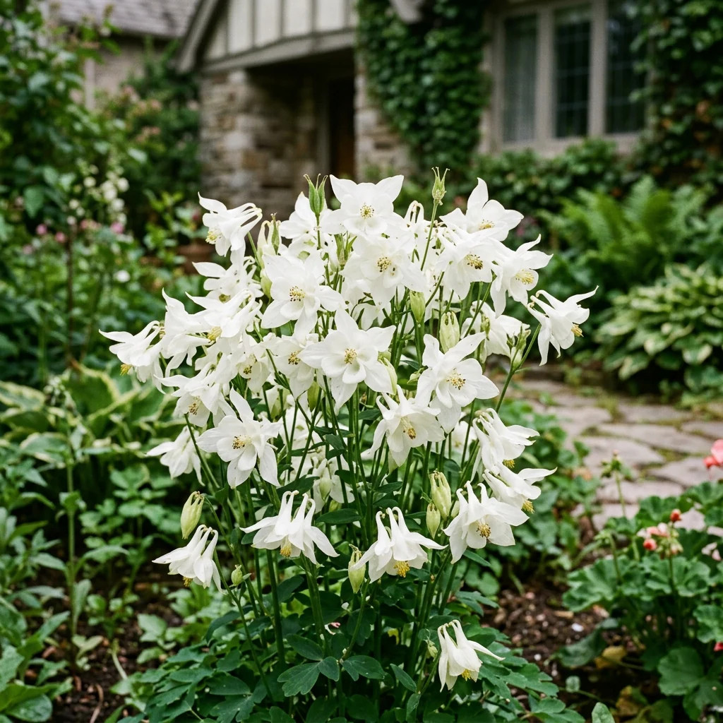 350 White Columbine Seeds for Planting – Heirloom White Columbine Flower Seeds