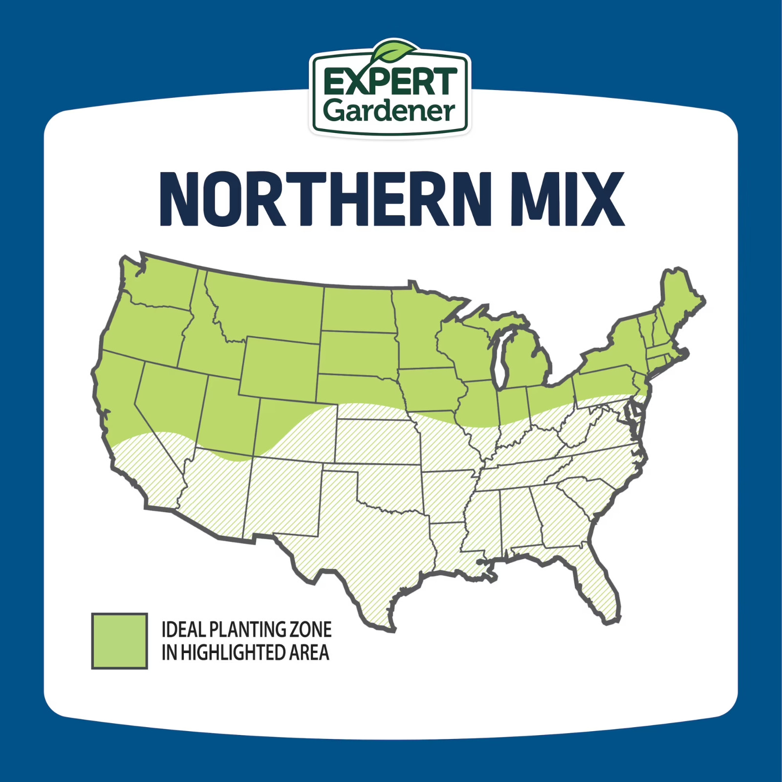 Expert Gardener Sun & Shade Northern Grass Seed Mix, 20 lb, for Sun to Partial S
