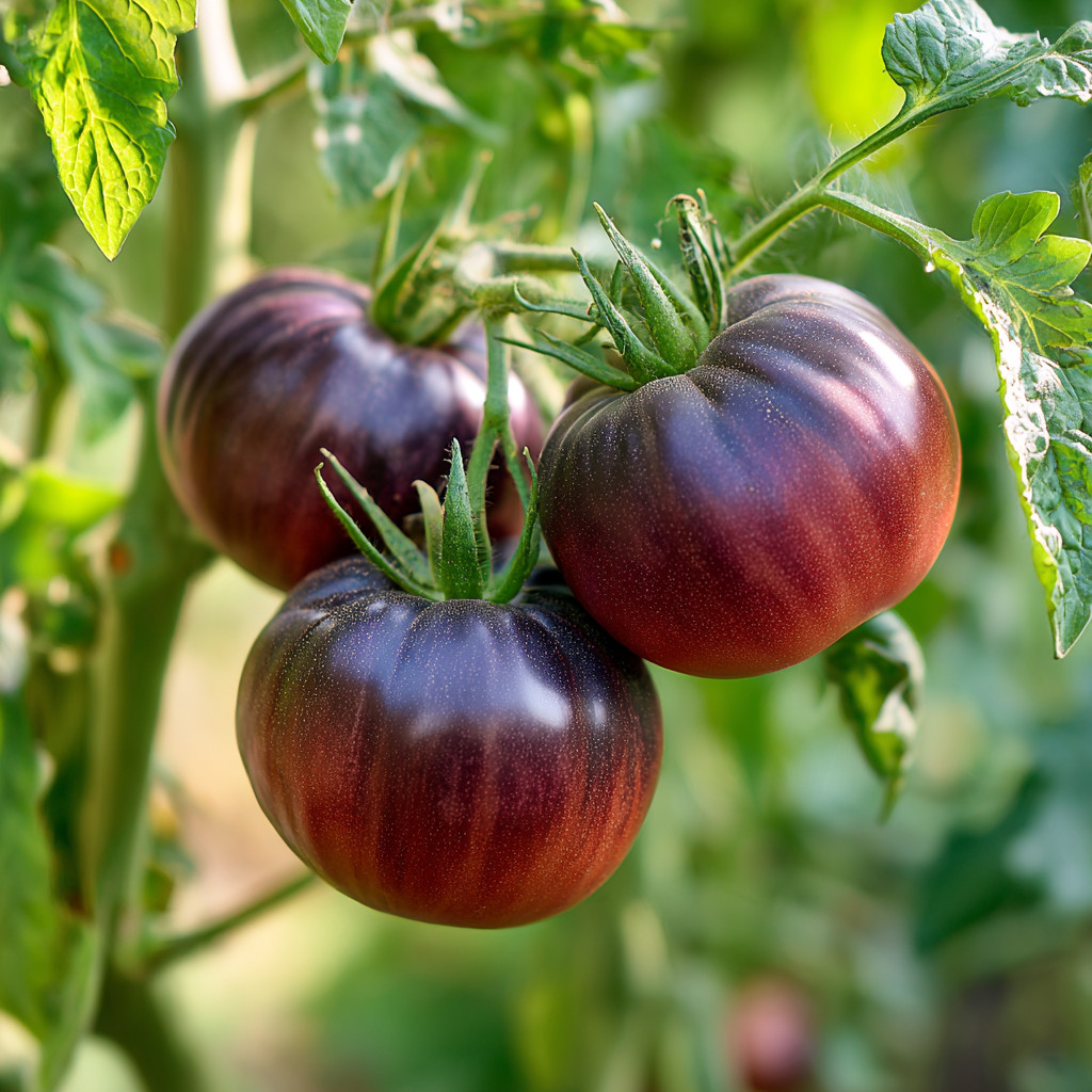 Black Brandywine Tomato 30 Seeds | Heirloom Purple-Black Beefsteak Variety