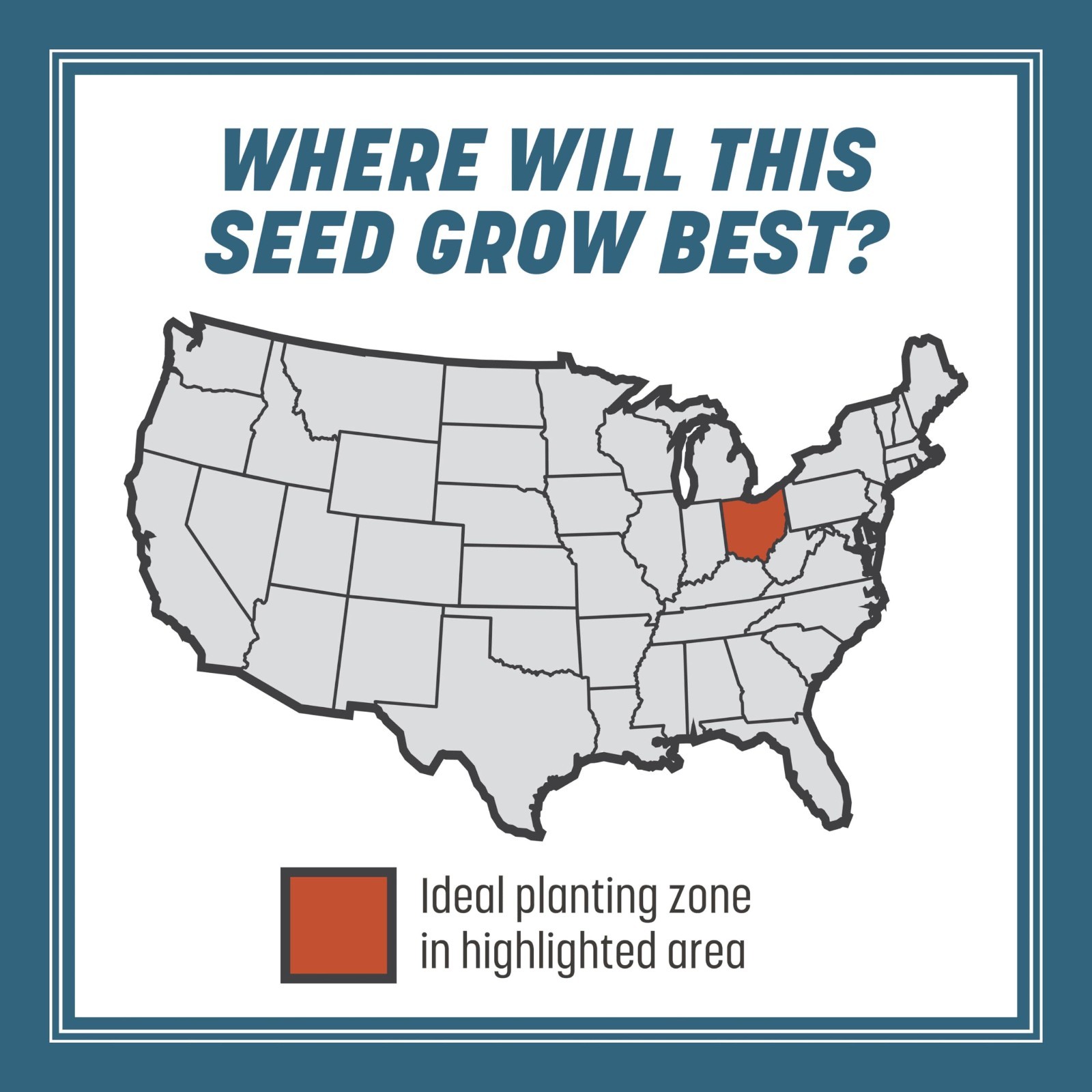 Premium Grass Seed Ohio State Mix – 7 LB, Drought Resistant, Fast Germination