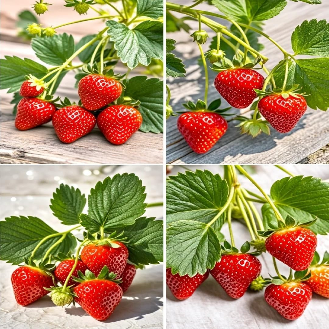 Mixed Berry Seeds Variety Pack – Grape, Blueberry, Raspberry & Strawberry (Total