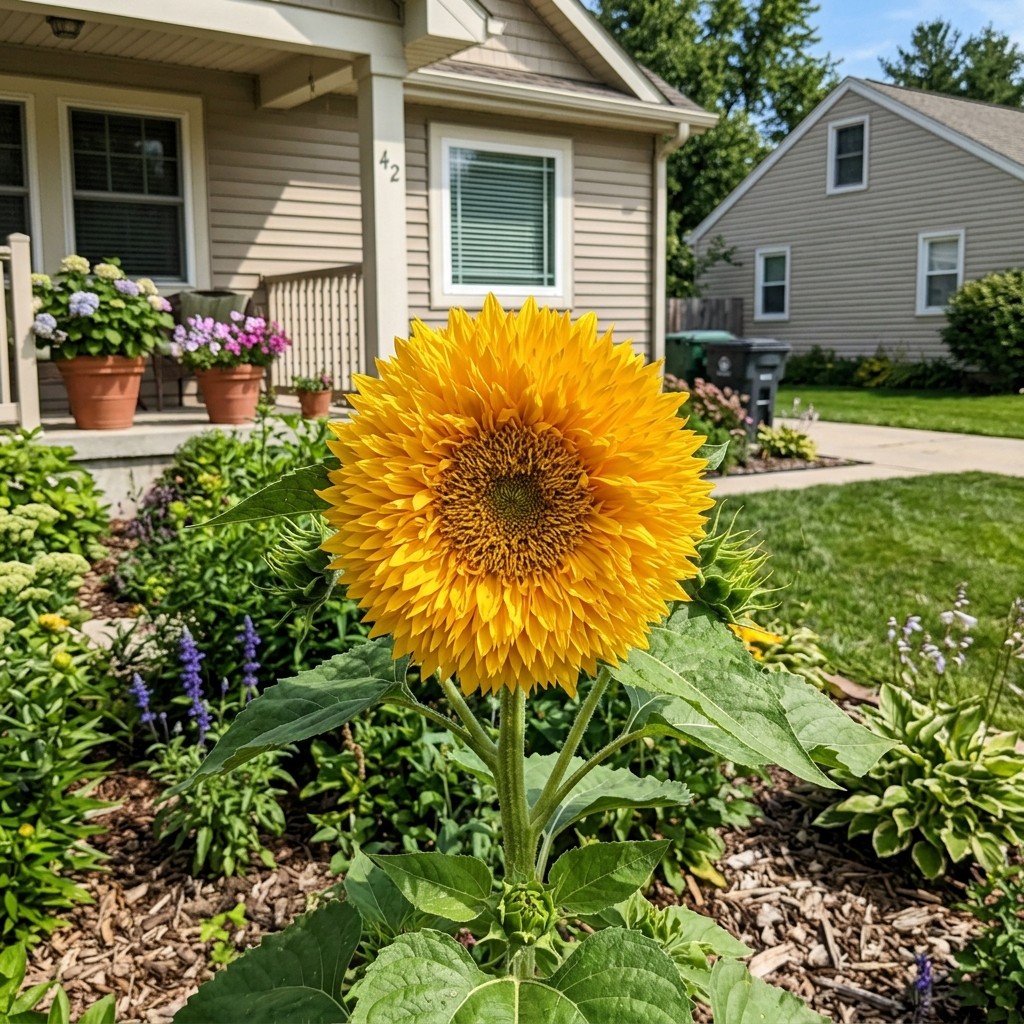 Breathtaking 100 Sunflower Flower Seeds, Double Yellow – Vibrant Floral