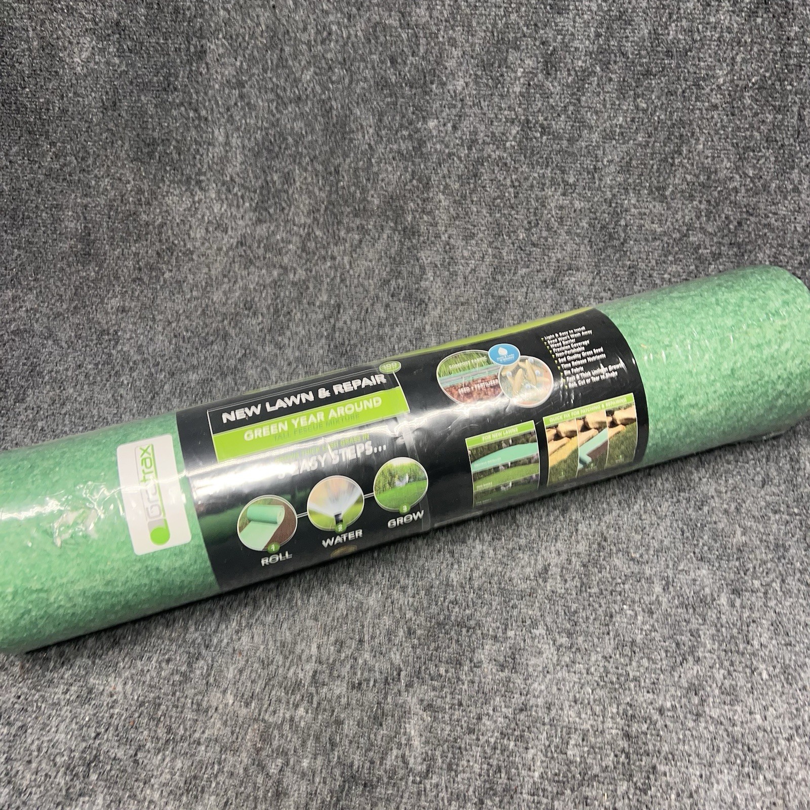 Grotrax Biodegradable Grass Seed Mat – 100 sqft Year Round Green – Grass Seed