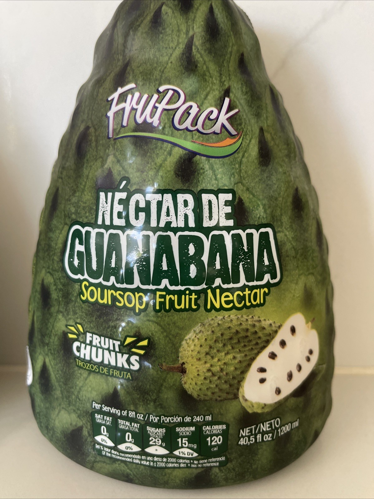 2 Guanábana Pulp & Nectar /Fruit Soursop Nectar 40.5 oz Fl Each (2 Pack)