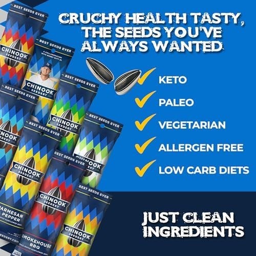 Low Sodium Sunflower Seeds Variety Pack – 36 x 1.5oz Jumbo Roasted Snacks, Keto