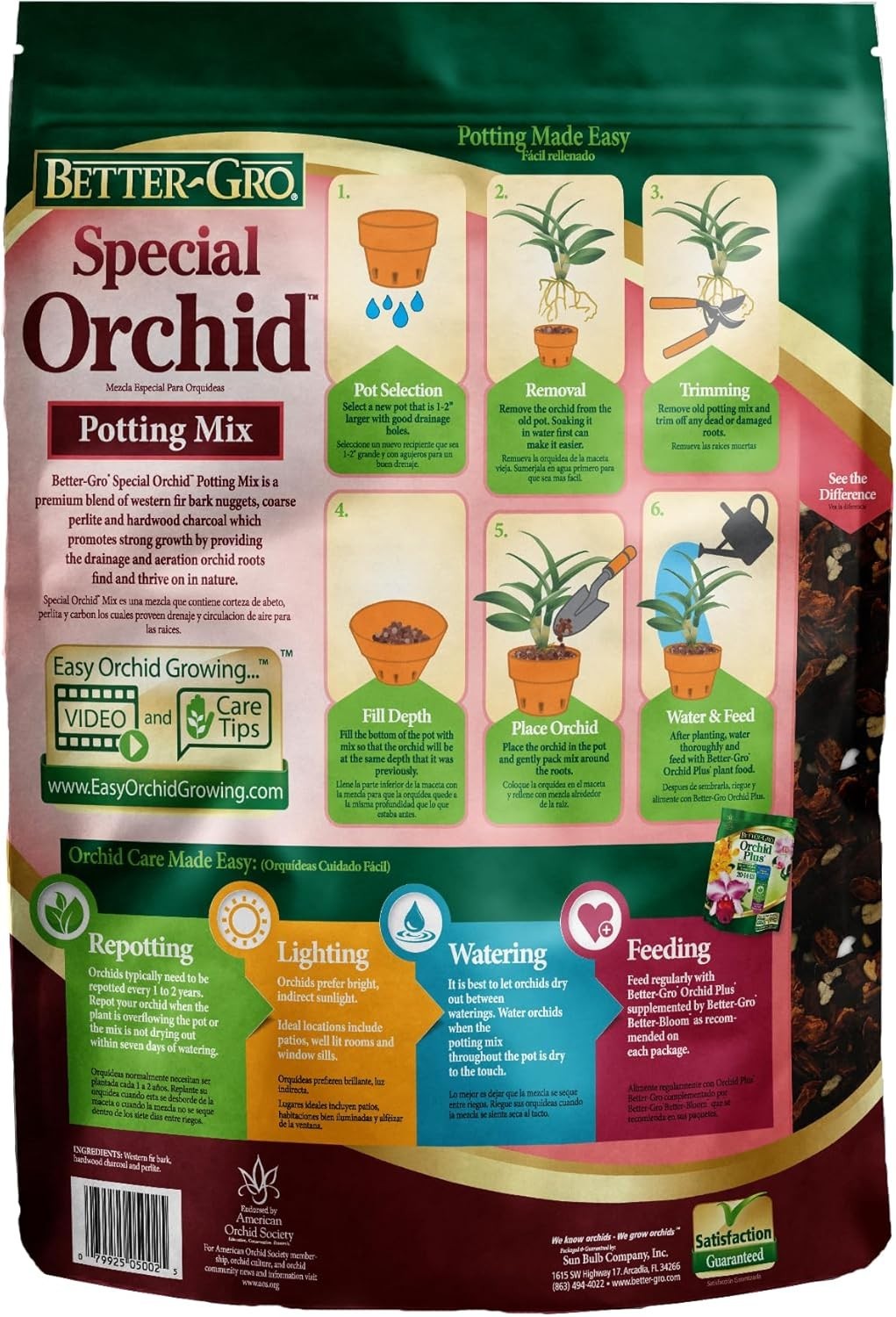 Versatile 4-Quart Potting Mix for All Epiphytic Orchids – Repotting Made Easy
