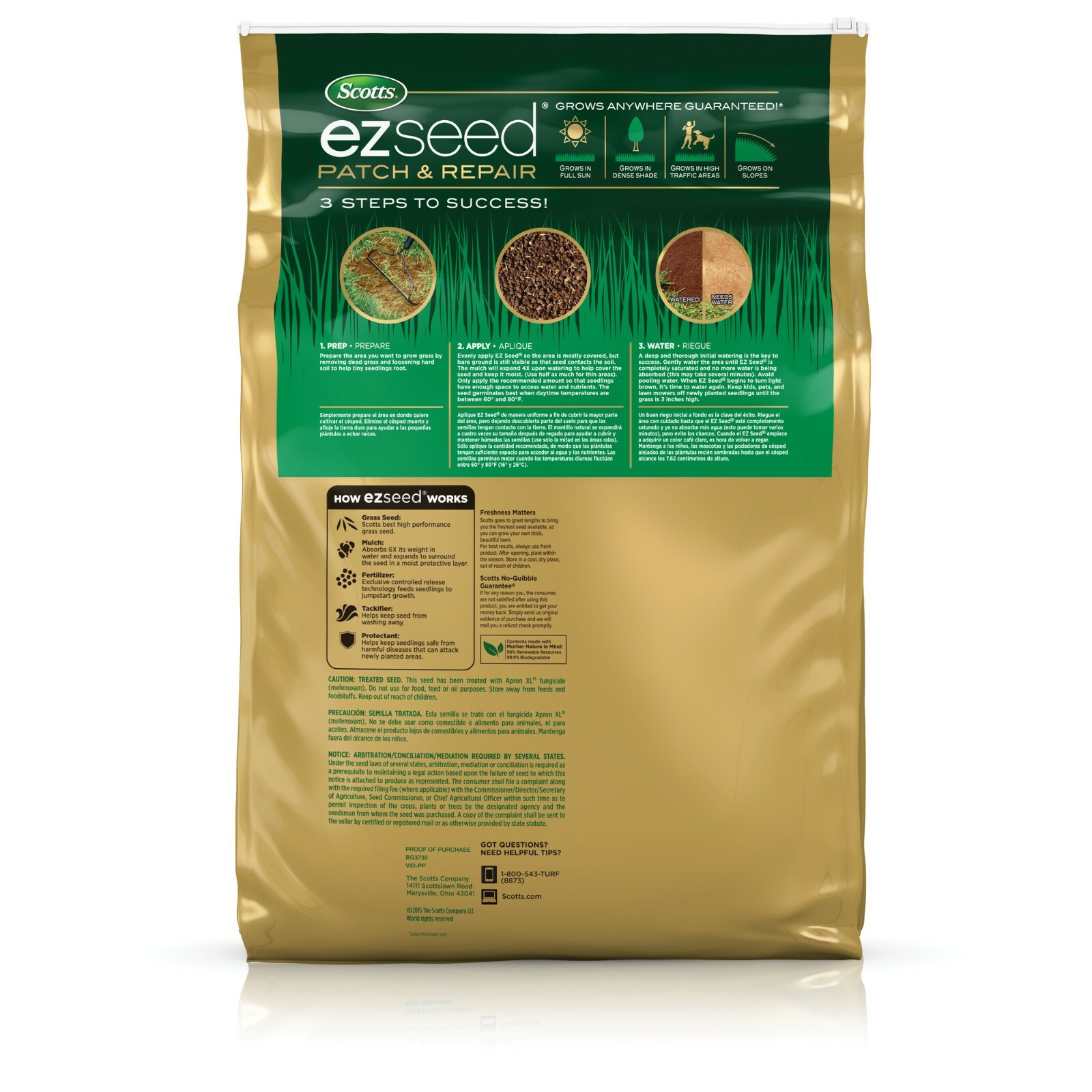 Scotts EZ Seed Patch & Repair Sun and Shade 20 lb.