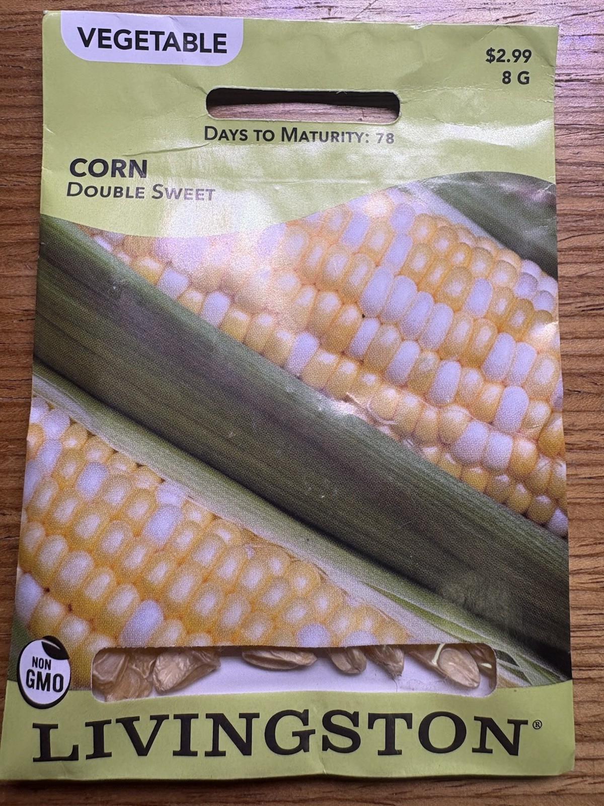 10 PACK BUNDLE Livingston Seed Company Corn Double Sweet Non-GMO Vegetable Seeds
