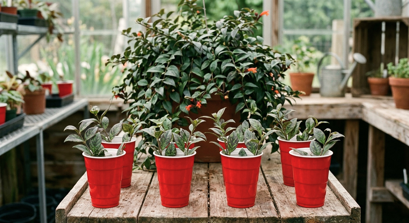 3 Black Pagoda Lipstick Plant Cuttings (Aeschynanthus Longicaulis)