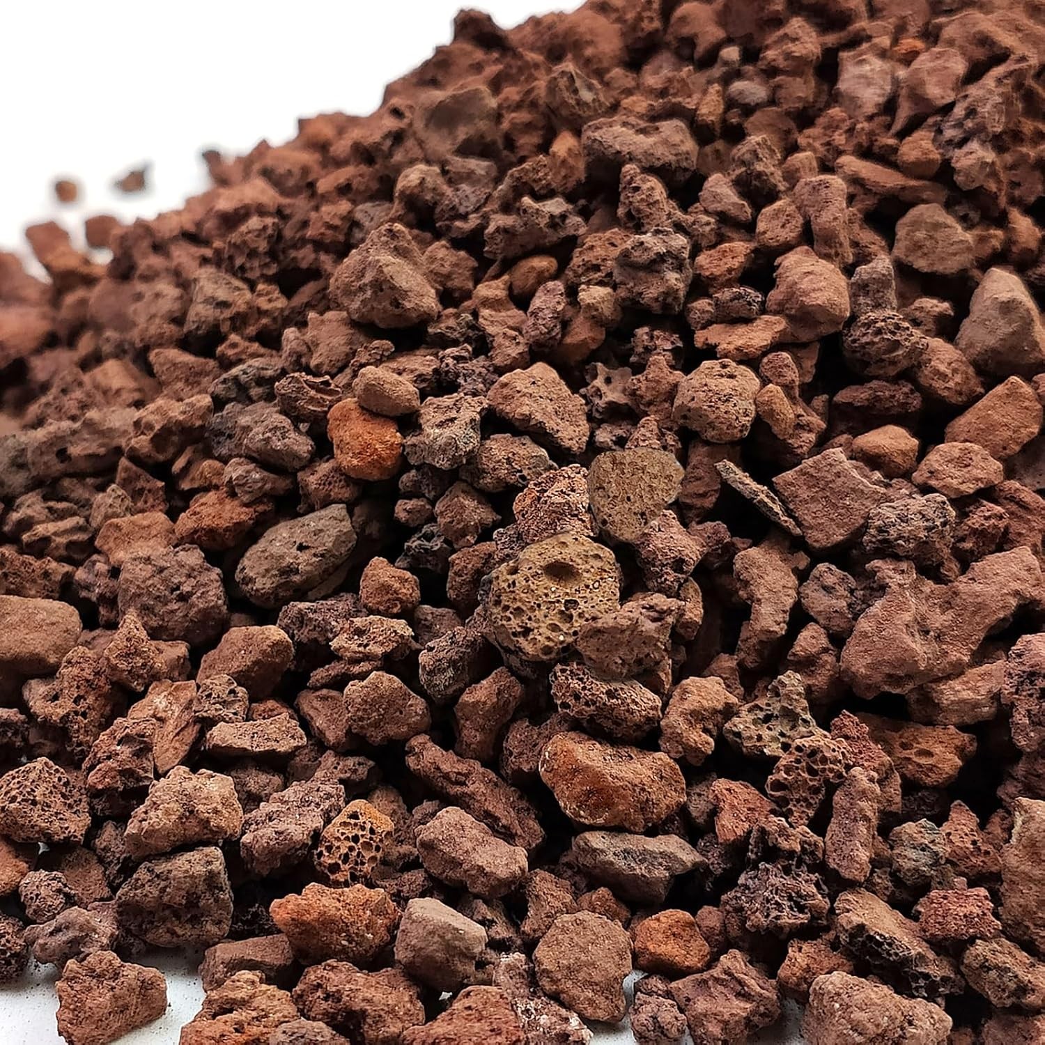 5 lbs Red Lava Rocks for Plants,1/4 Inch Crush Volcanic Rock
