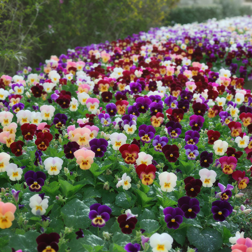 Viola Seeds: Sorbet Series Mix, Multicolor Flowers – 25 Seeds
