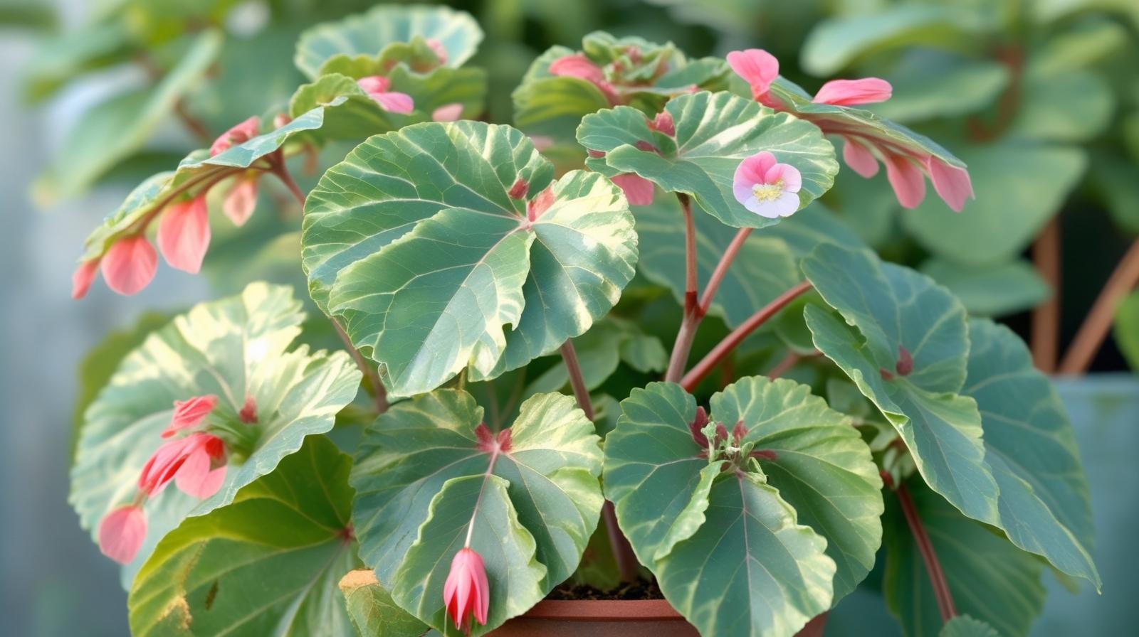 Angel Wing Begonia Richmondensis Pink Rooted Starter Plant BUY 2 GET 1 FREE