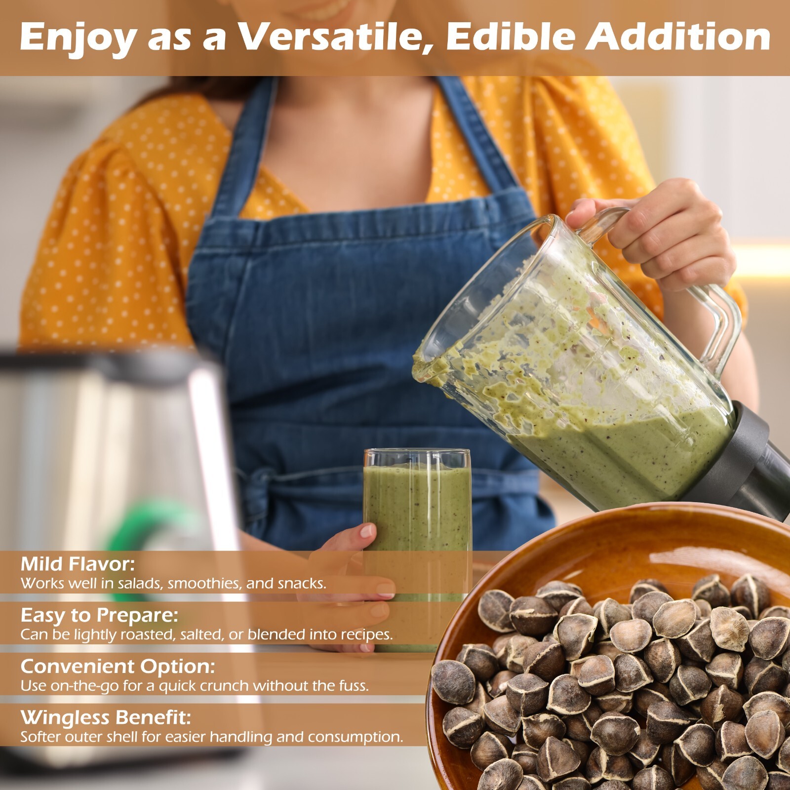 400 Moringa Oleifera Seeds 4 oz. WINGLESS Fresh Organic Semillas de Moringa Tree