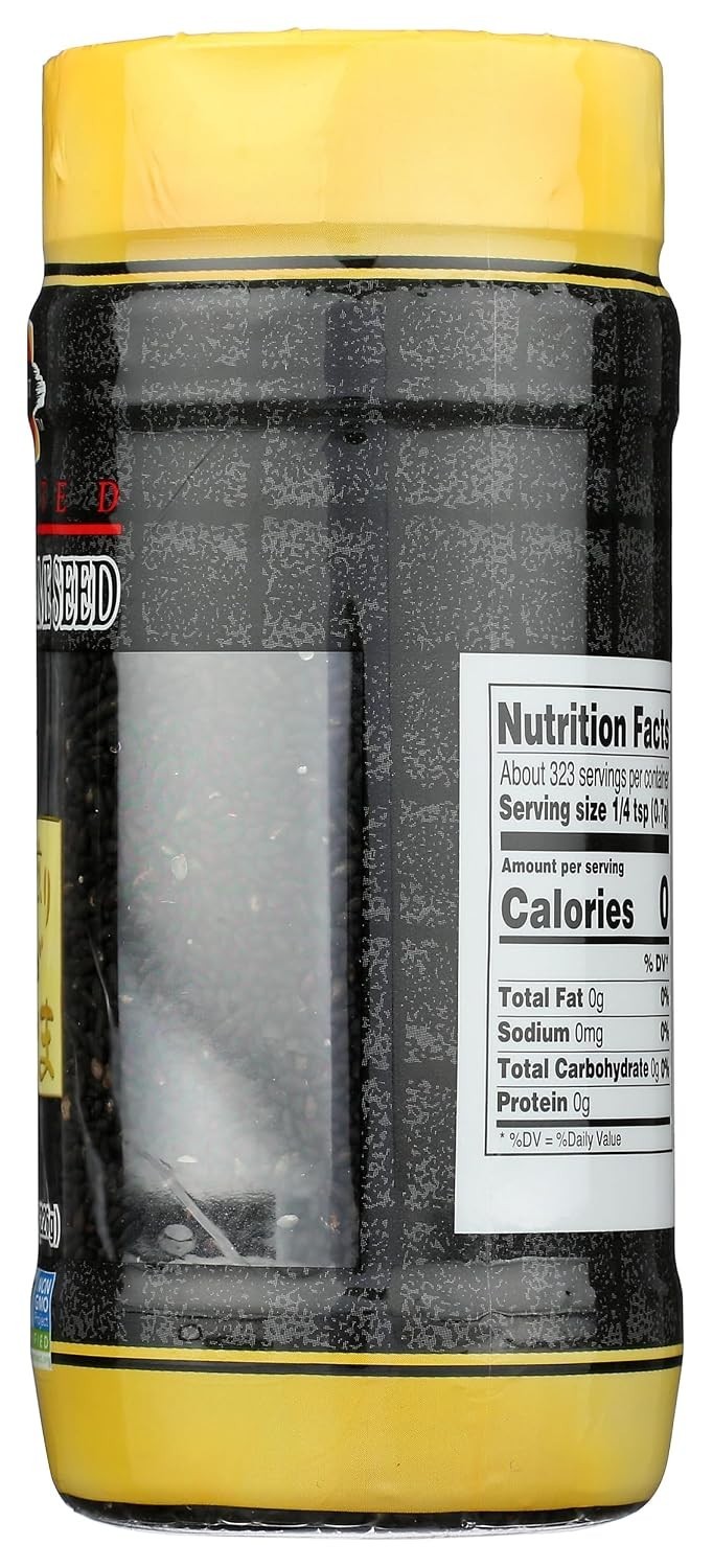 Seeds Sesame Black Roasted, 8 Ounce
