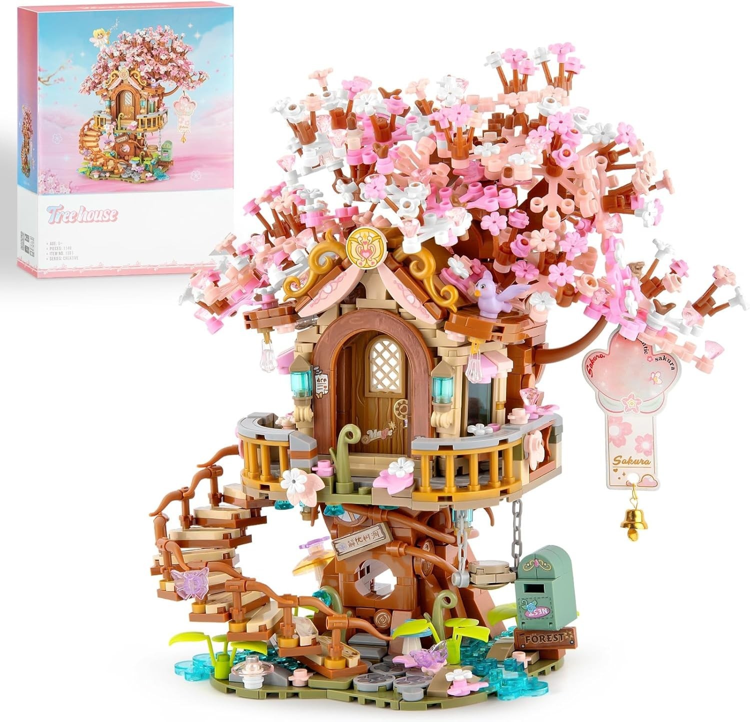 Japanese Cherry Blossom Bonsai Model – 1149 PCS Mini Brick Gift for Girls 12+