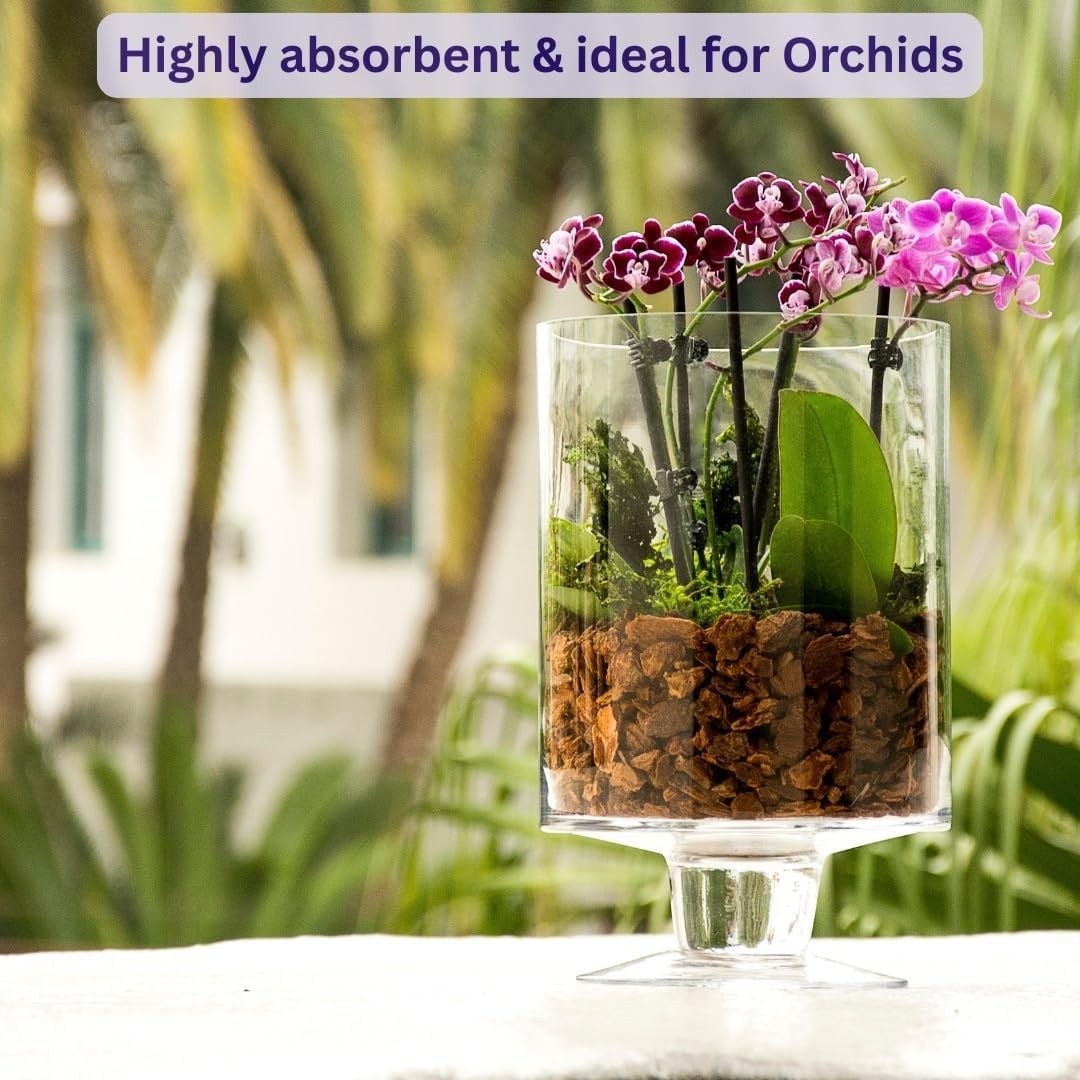 Versatile Natural Orchid Potting Bark – 1560 Cu In for Floral & Craft Use