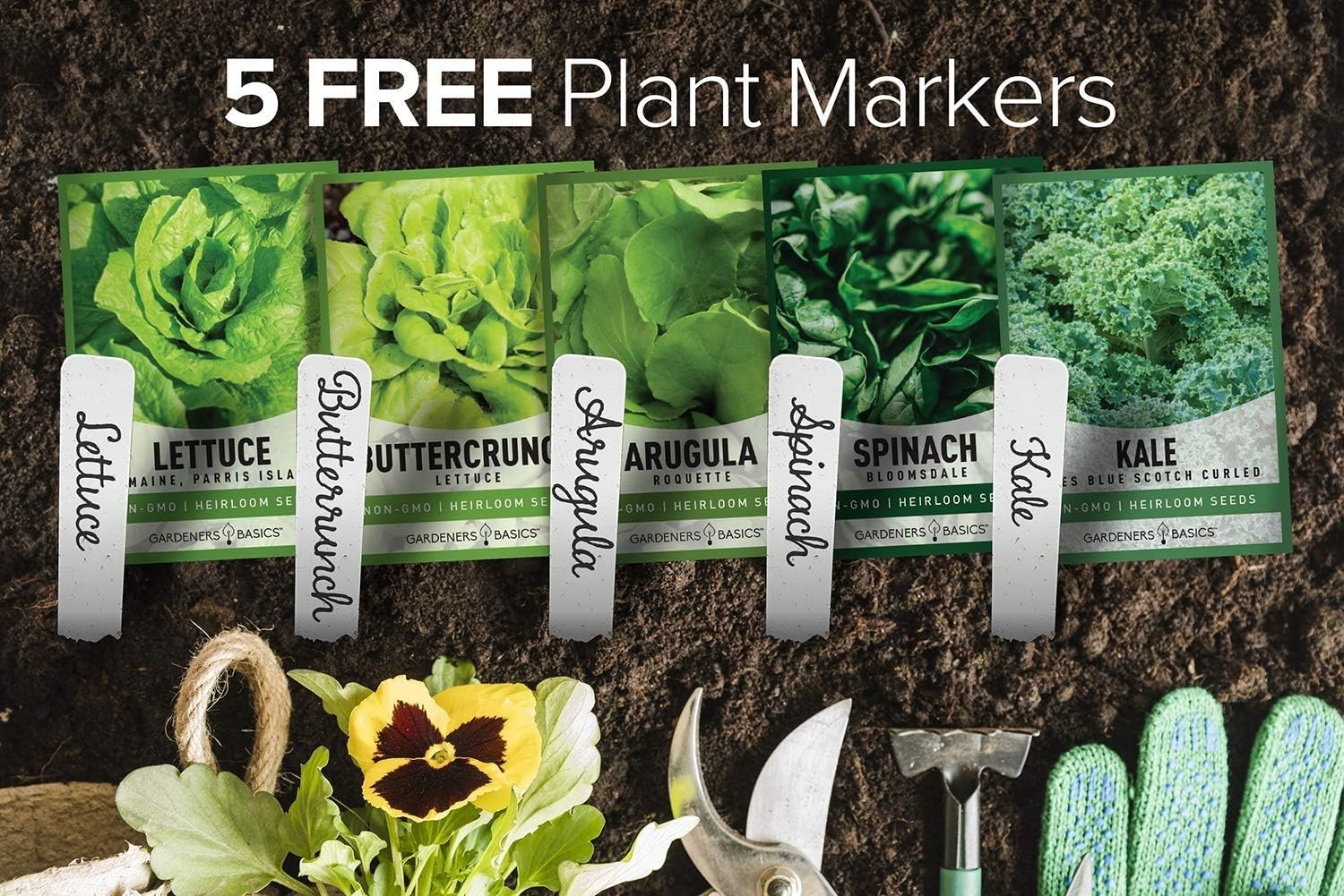 High-Germination Rate Heirloom Greens Seed Pack – Ideal for Garden Enthusiasts