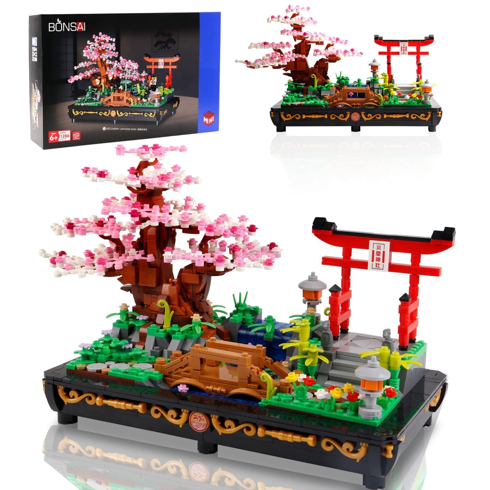 Cherry Blossom Meaningful Bonsai Tree Building Sets,Japanese Style Sakura Tre…