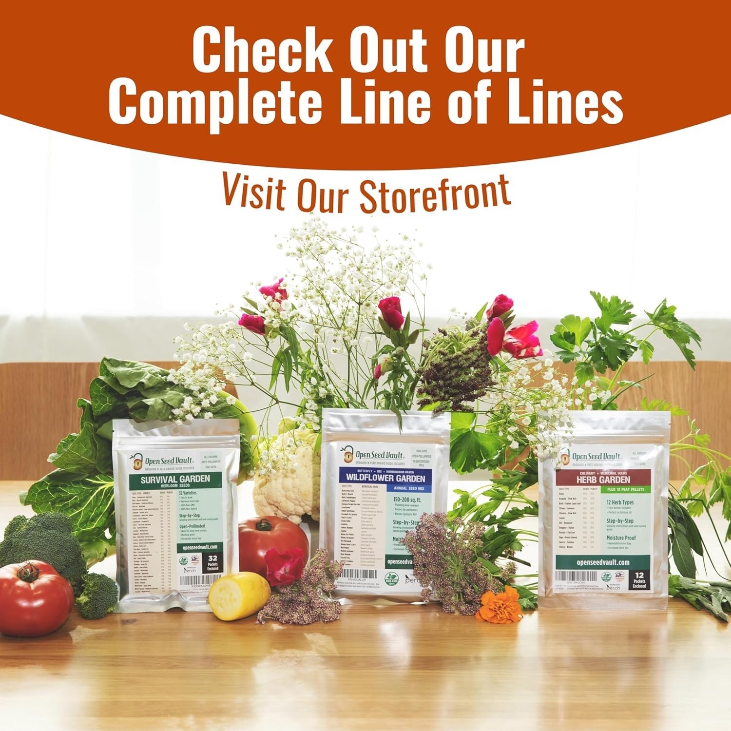 15,000 Heirloom Seeds – Versatile 32 Variety Collection for Any Gardener