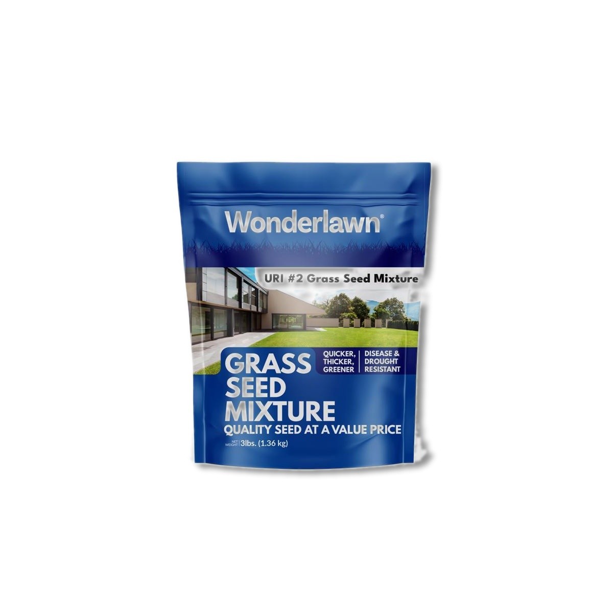 BARENBRUG Wonderlawn Grass Seed Full Sun/Light Shade 3 lb 10062