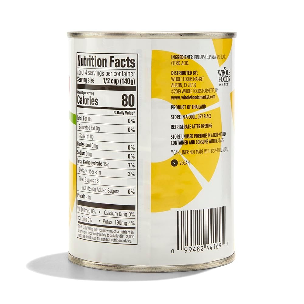 Tropical Pineapple Chunks – 40oz Total, 2 Packs – , Kosher, Fat-Free