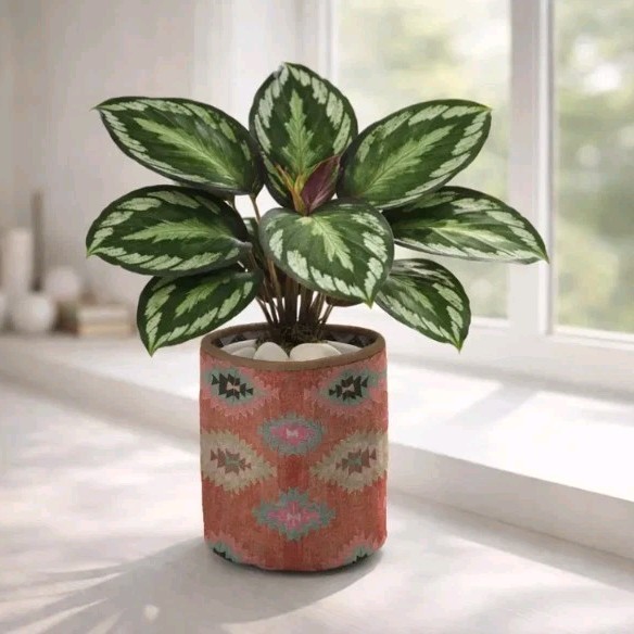 hentic Kilim Planter, Persian Style Planter Decor, Toy Organizer, Minimalist De