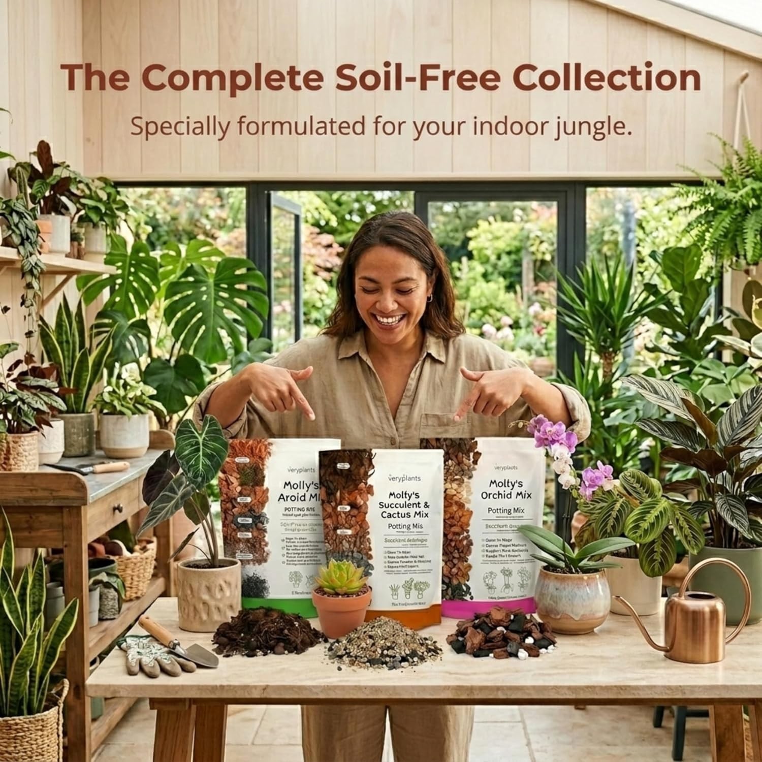 Molly’s Succulent Mix – Gritty Soilless Potting Mix for Succulents, Cactus a…