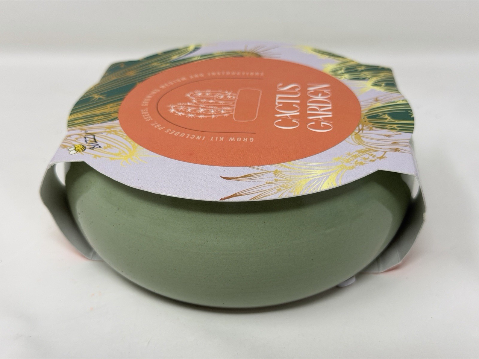 Cactus Garden Grow Kit Planter Bowl w/ Seeds & Soil Indoor Plant Gift