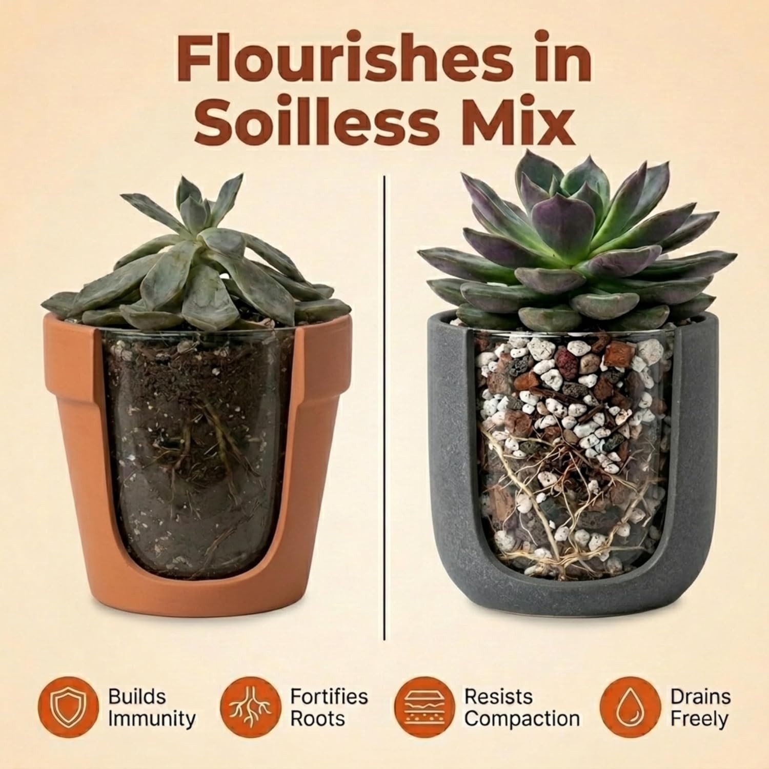 Molly’s Succulent Mix – Gritty Soilless Potting Mix for Succulents, Cactus a…