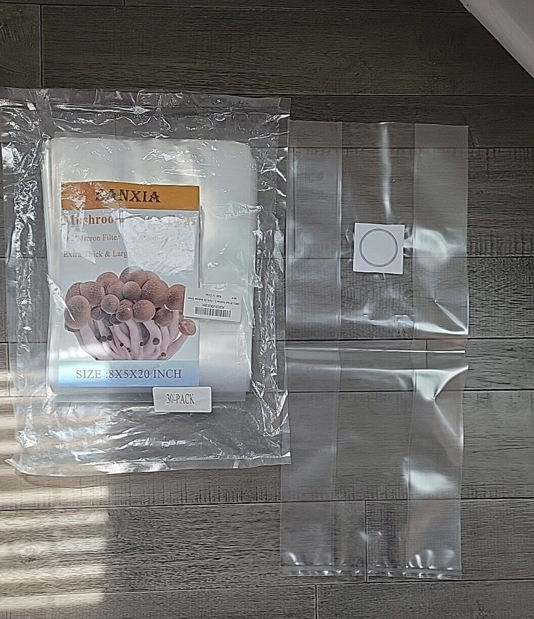 Mushroom Bags Grow Grain Substrate Mycelium Sealable Bag – 30 Count – 8″x5″x20″