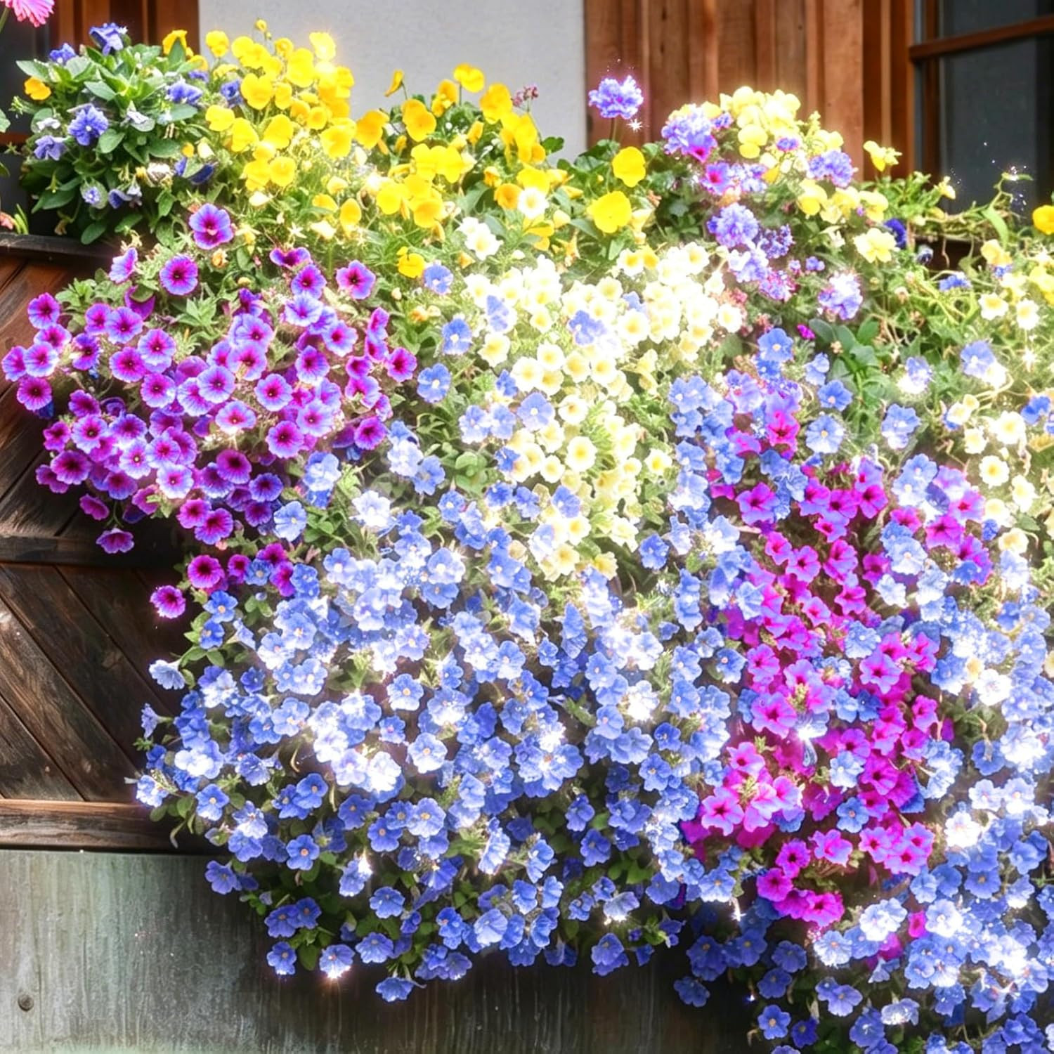 Dwarf Petunia Seeds for Planting, 310+Pcs Perennial Night Sky Black Petunia