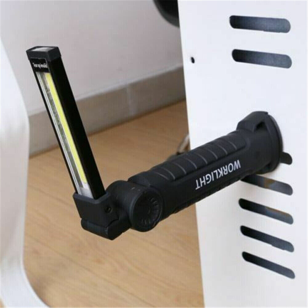 Rechargeable LED COB Work Light Mechanic Flashlight Lamp Magnetic Base Bright