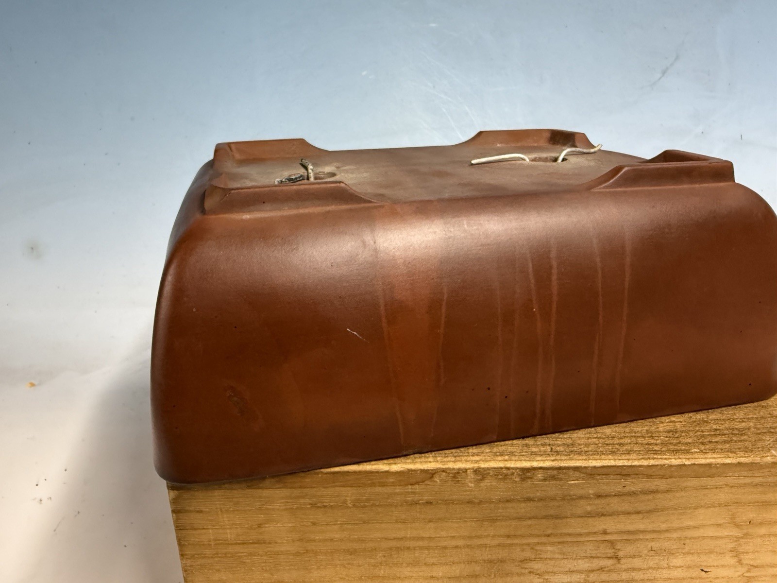 Unknown Japanese Tokoname Bonsai Tree Pot 10” Old Piece! Deep Shape