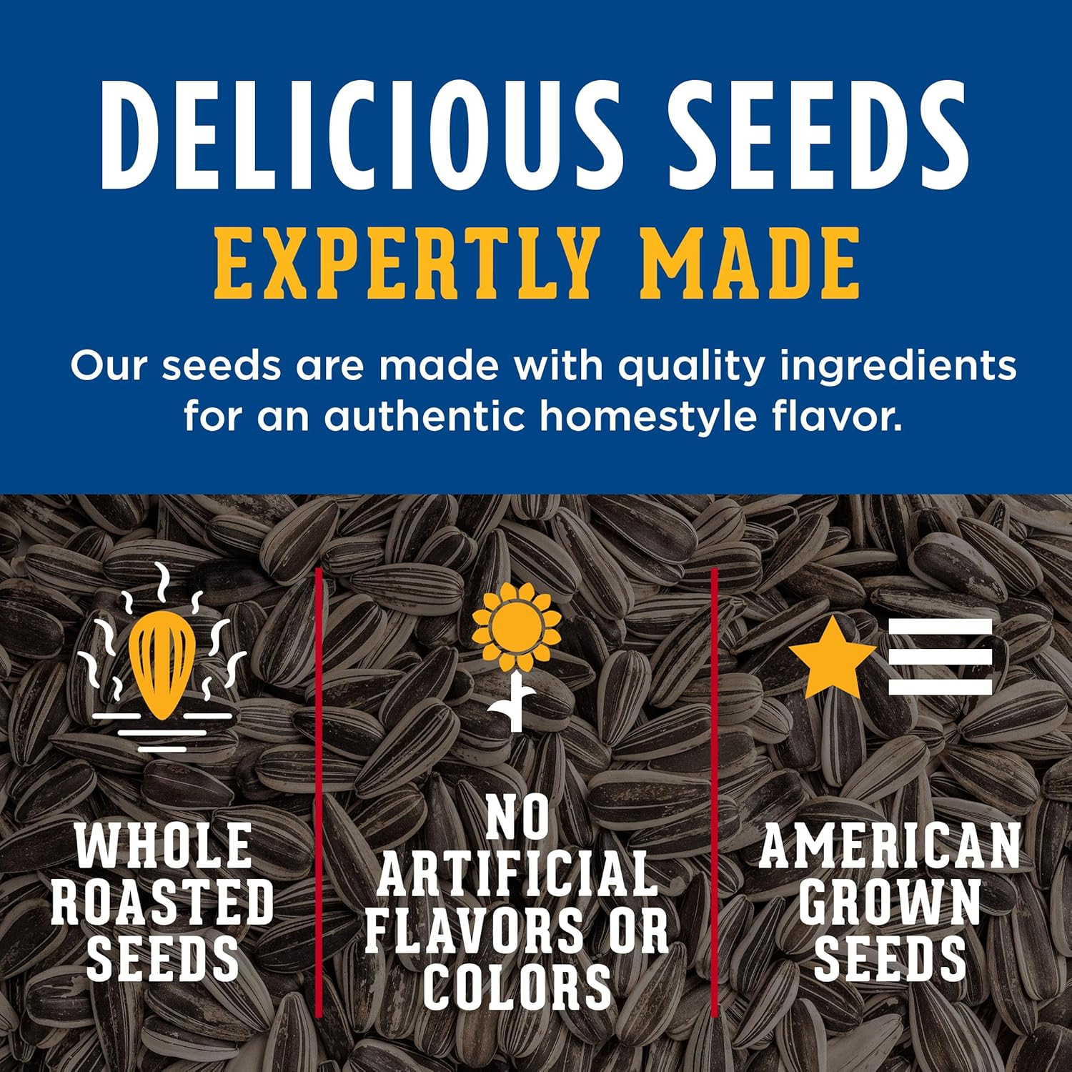 SEEDS Roasted and Salted Original Jumbo Sunflower Seeds, Keto Friendly, 5.25 Oz,