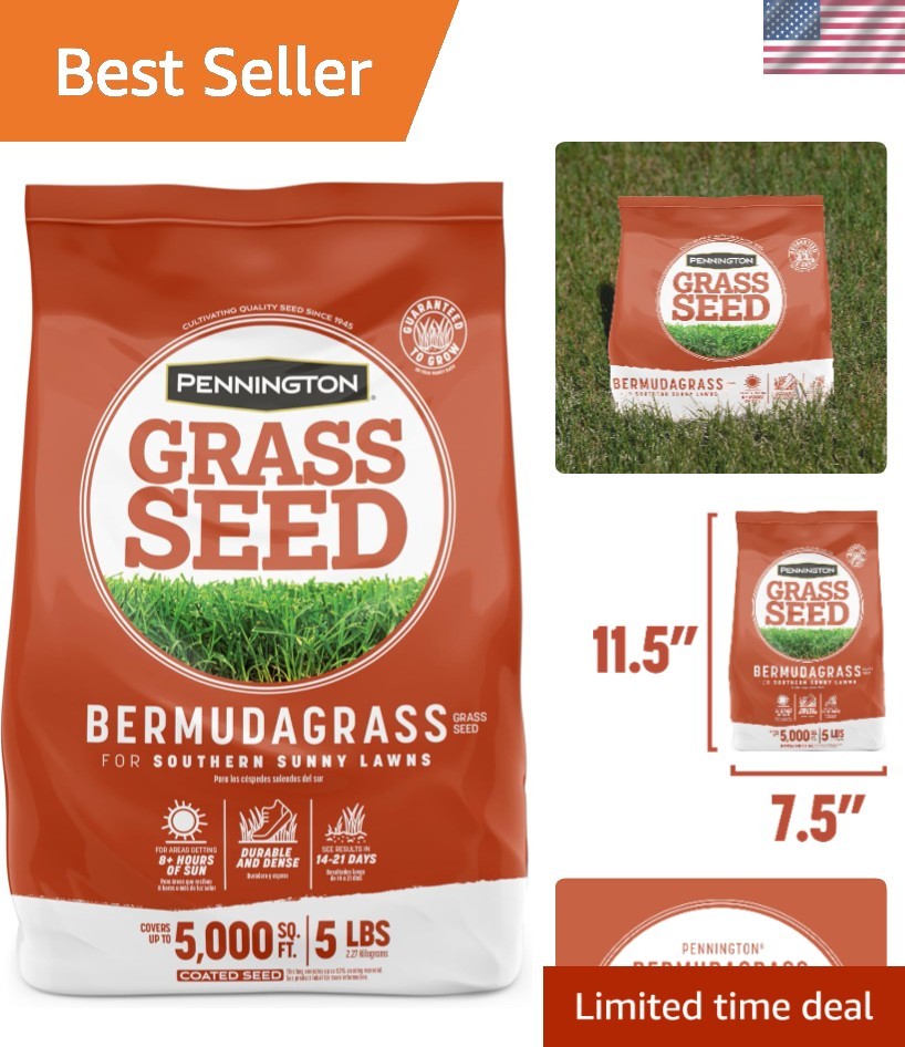 5 lb Pennington Bermudagrass Grass Seed: Low-Growth, Drought-Tolerant Solution