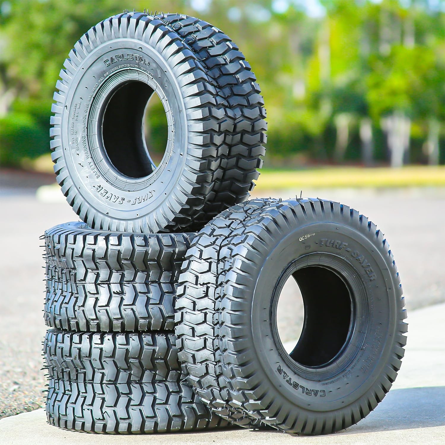 Carlisle Turf Saver Lawn & Garden Tire -16/7.50-8 16/7.50-8, black