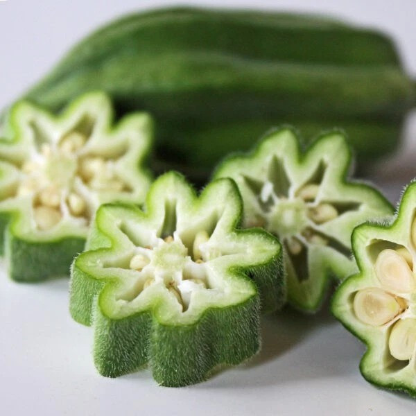 100+ Okra Seeds – Star Of David ——— Old World Variety