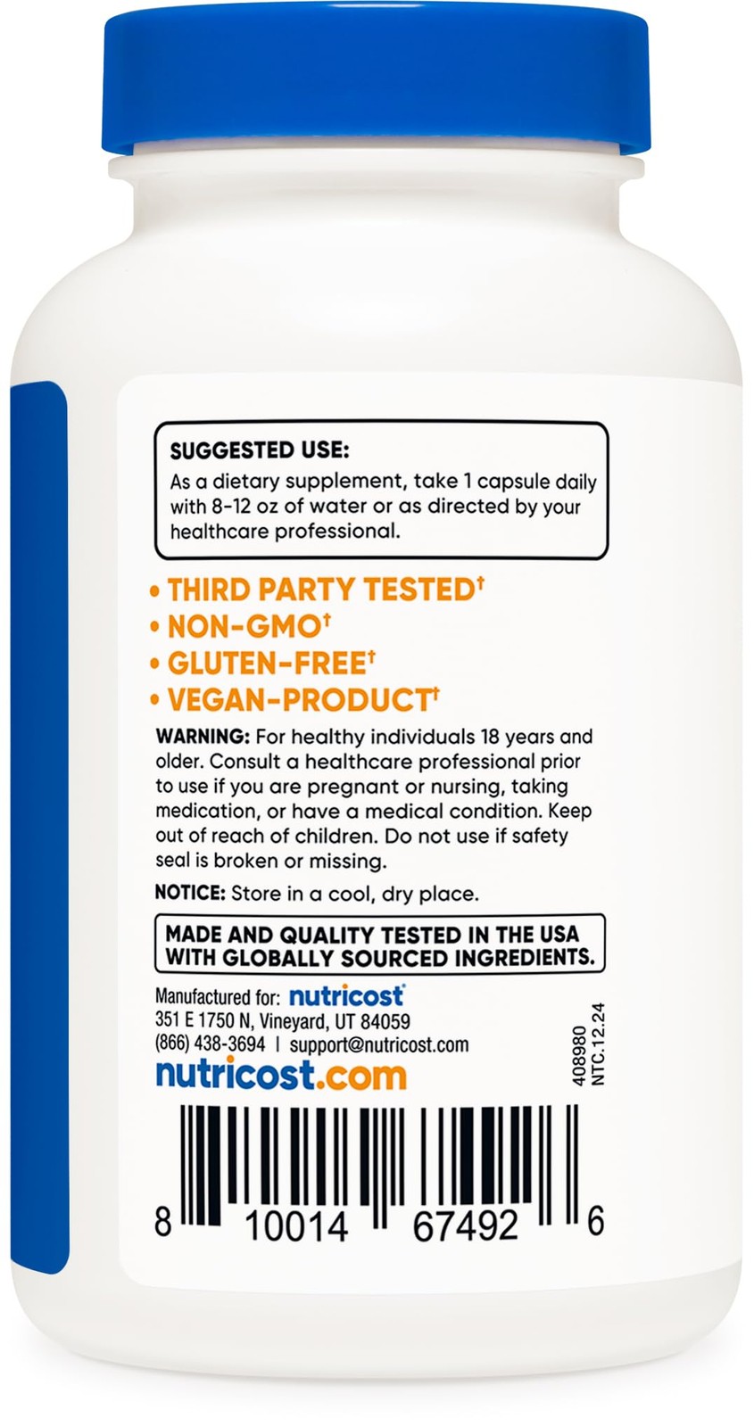 Nutricost Mushroom Complex Supplement, 120 Capsules for 120 Count (Pack of 1)